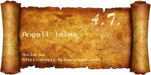 Angeli Telma névjegykártya